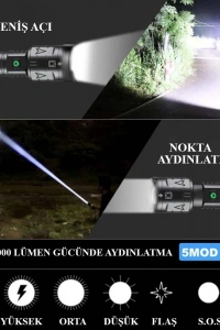 3000 Lümen Güçlü El Feneri Wt-604