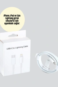 30W Type-C Lightning Hızlı Şarj Kablosu 1.2m iPhone Uyumlu