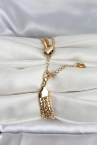 316L Çelik Gold Renk 3lü Kadın Bileklik