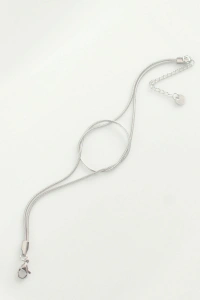 316L Çelik Gümüş Renk Düğüm Model Bileklik