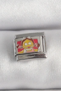 316L Çelik Gümüş Renk Renkli Çocuk İşlemeli Nomination Charm