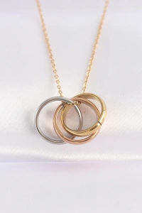 316L Çelik Zincir Çoklu Renk Model Kolye