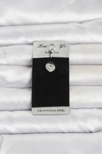 316L Cerrahi Çelik Minimal Kalp Model Göbek Piercing