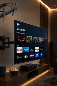 32 55 İnç Televizyon Askı Aparatı Duvara Monte Hareketli TV Tutucu