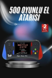 3.5 İnç 500ü 1 Arada Klasik Oyun Konsolu Nostalji Oyunlu Atari