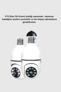 360 Derece Dönebilen Akıllı Duylu Kamera – PTZ, Uzaktan Kontrol, Hareket Algılama