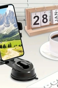360 Derece Dönebilen Vakumlu Araç Telefon Tutucu