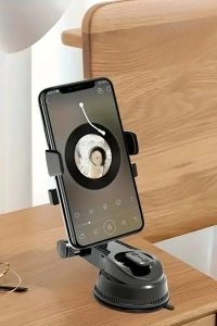 360 Derece Dönebilen Vakumlu Araç Telefon Tutucu