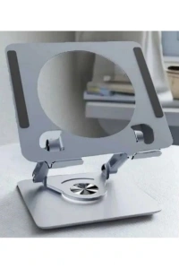 360 Derece Dönebilen Yükseltilmiş Masaüstü Ayarlanabilir Metal Tablet Standı