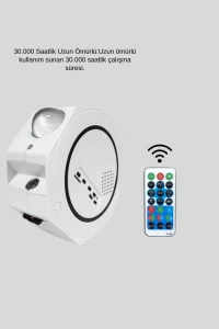 360° Döndürülebilir Yıldızlı Gökyüzü Projeksiyon Gece Lambası
