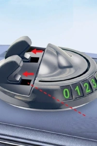 360° Dönebilen Yapışkanlı Numaratörlü Araç Telefon Tutucu