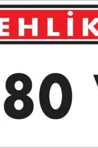 380 V Tehlike Uyarı Levhası 25x35 KOD:1115