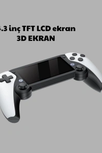 3D Ekranlı Mini Oyun Konsolu + Multimedya