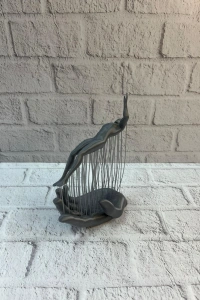 3D El İnsan Figürü Gri Soyut Modern Dekoratif Biblo