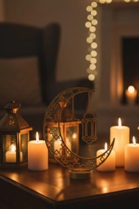 3D Hilal Cami Biblo 20x20 cm Özel Tasarım Özel Baskı Ürün