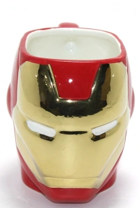 3D Iron Man Tasarımlı Porselen Kupa Bardak