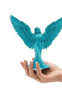 3D MELEK İNSAN TURKUAZ