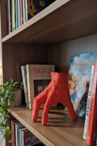 3D Modern Kırmızı El Obje 17x16 cm Ev ve Ofis Dekorasyonu