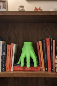 3D Modern Yeşil El Heykeli 27x22 cm Raf ve Konsol Üstü Dekor