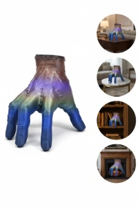 3D Multicolor El Biblo 27x22 cm Sanatsal ve Dikkat Çekici Dekor