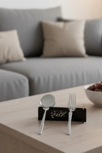 3D Özel Baskı 6’lı Çatal Kaşık Tutucu Modern Sofra Aparatı