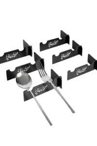 3D Özel Baskı 6’lı Çatal Kaşık Tutucu Modern Sofra Aparatı