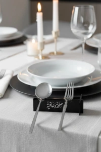 3D Özel Baskı 6’lı Kaşık Çatal Servis Standı Masa Üstü Düzenleyici