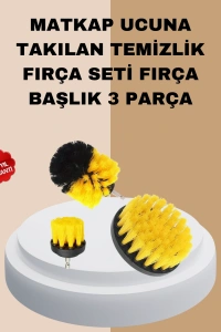 3’lü Matkap Ucu Fırça Takımı Zorlu Kirler İçin