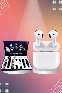 3.Nesil TWS Bluetooth Kulaklık Bluetooth Bağlantılı Akıllı Saat Amoled Ekran Plastik Hasır Kordon