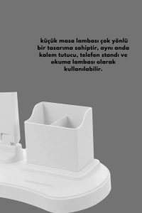 3’ü 1 Arada Çok Amaçlı Masa Lambası | Göz Yormayan Işık, Organizer Tasarım