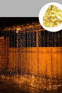 3x3 Metre Şelale LED Perde Işık İç Dış Mekân Dekorasyonu