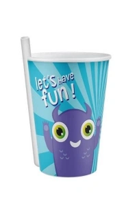 4 Adet Kendinden Pipetli Bardak 400 Ml