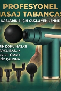 4 Başlıklı 6 Kademeli Titreşimli Şarjlı Mini Masaj Aleti