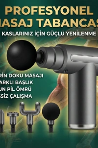 4 Başlıklı 6 Kademeli Titreşimli Şarjlı Mini Masaj Aleti