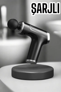 4 Başlıklı Darbeli Şarjlı Masaj Aleti Tabancası Kablosuz