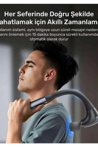 4 Başlıklı Uzun Saplı Ergonomik Profesyonel Sporcu Masaj Tabancası