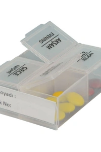 4 Bölmeli Günlük İlaç Saklama Kutusu