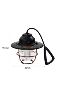 4 Fonksiyonlu Dekoratif Kamp Lambası – Tungsten Ampul, USB Çıkışlı