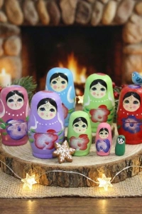 4lü Ahşap Matruşka