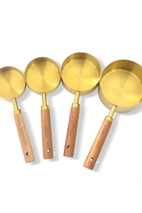 4lü Ahşap Saplı Ölçü Kaşığı