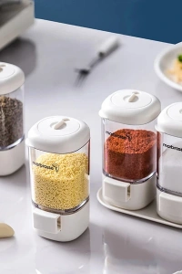 4lü Basmalı Baharatlık Tuzluk Seti