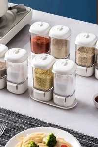 4lü Basmalı Baharatlık Tuzluk Seti