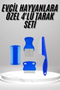 4lü Bit Evcil Hayvan Tarak Seti Kedi Köpek Bit Tarak Seti Pire Tarağı