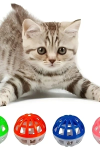 4lü Çıngıraklı Top Kedi Oyuncağı