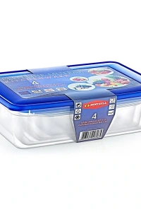 4lü Köşeli Saklama Kabı Seti