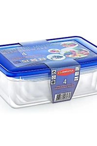 4lü Köşeli Saklama Kabı Seti