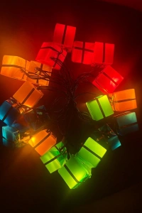 4 Metre 20 Led Pilli 2 Kademeli Hediye Kutusu Led Işık