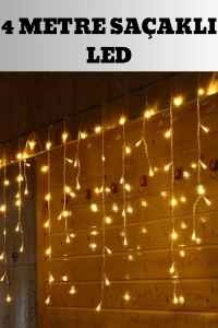 4 Metre Şelale Led Işık Perdesi Dekoratif