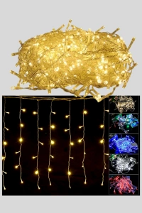 4 Metre Yılbaşı Şelale Led Perde Işık Ev Bahçe Dekor