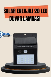 4 Modlu Solar LED Bahçe ve Garaj Lambası